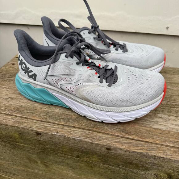 Hoka One One Arahi 5 Mens Size 9D Harbor Mist Aquarelle 1115010-HMAQ main image 4